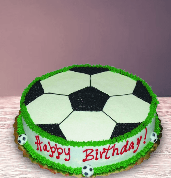 Football Field Cream Cake